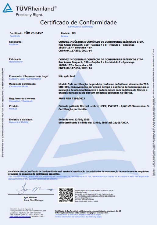 TUV 250457 Flexpex HEPR Unipolar e Multipolar  classes 4 e 5 Rev.00  Val..23-05-27
